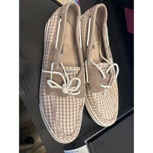 Sperry Top-Sider Womens 9.5M Plaid Boat Shoes